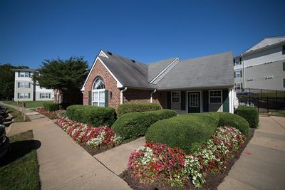 Leasing office at England Run North Apartments in North Fredericksburg VA
